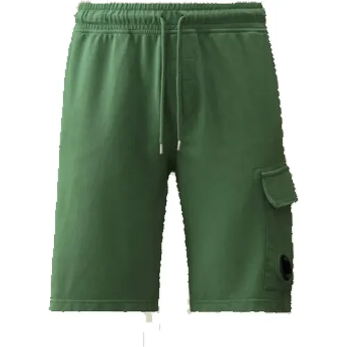 Leichte Fleece Utility Shorts Entengrün , Herren, Größe: S - C.P. Company - Modalova