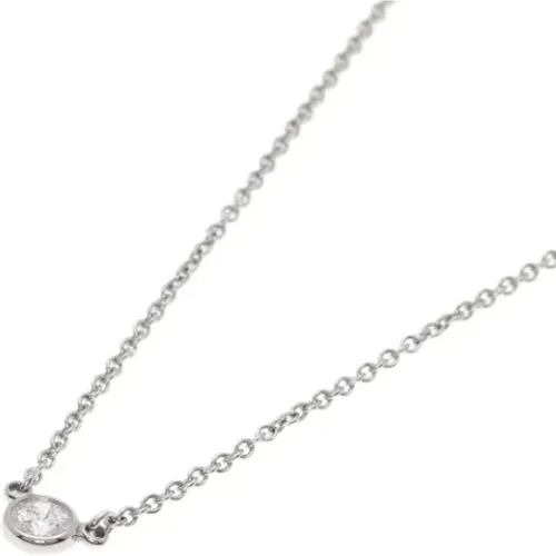 Pre-owned Platinum necklaces , female, Sizes: ONE SIZE - Tiffany & Co. Pre-owned - Modalova