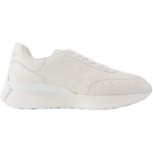 Leather sneakers , male, Sizes: 10 1/2 UK, 9 UK, 10 UK, 8 UK - alexander mcqueen - Modalova