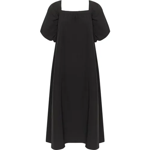 Off-Shoulder-Kleid mit Puffärmeln , Damen, Größe: L - Gestuz - Modalova