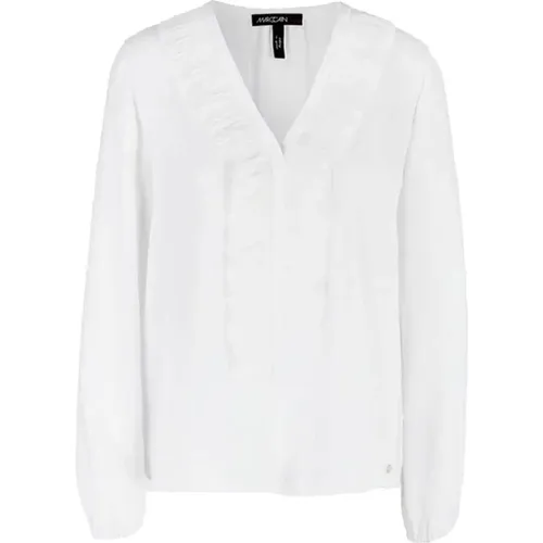 Elegant Blouse with V-Neck , female, Sizes: S - Marc Cain - Modalova