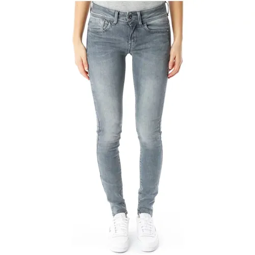Lynn Mid Waist Skinny Jeans , Damen, Größe: W28 L32 - G-Star - Modalova