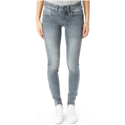 Lynn Mid Waist Skinny Jeans , Damen, Größe: W28 L34 - G-Star - Modalova