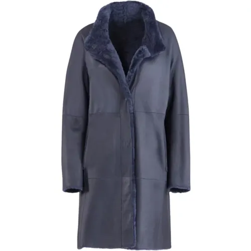 Soft Nappa Shearling Reversible Coat , female, Sizes: XS, S, M - Gimo's - Modalova