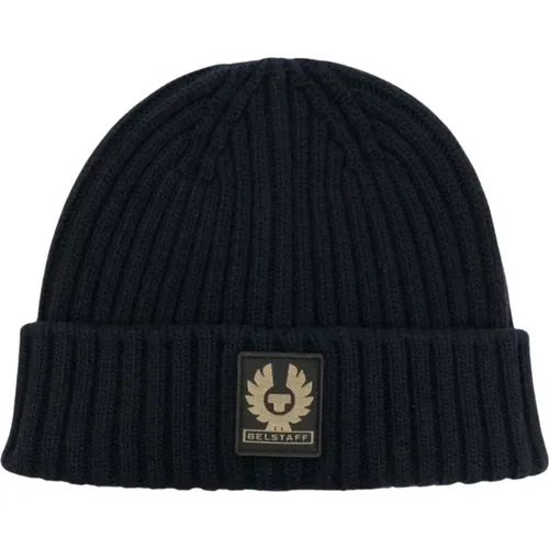 Ribbed Watch Beanie Hat Navy , unisex, Sizes: ONE SIZE - Belstaff - Modalova