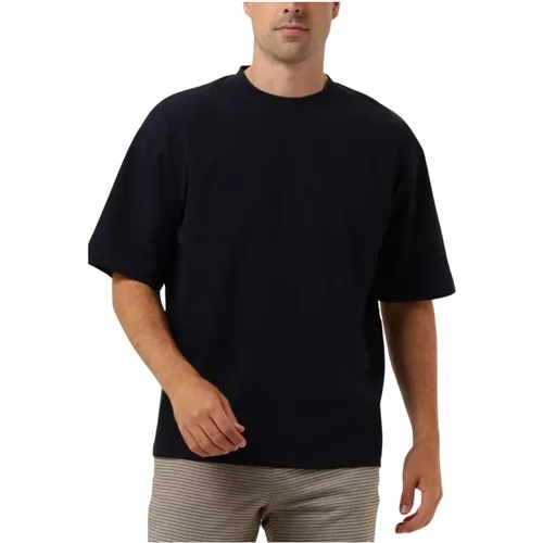 Herren Polo & T-Shirt Loose Fit O-neck Tee , Herren, Größe: S - Selected Homme - Modalova