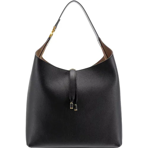 Leather Shoulder Bag with Tassels , female, Sizes: ONE SIZE - Chloé - Modalova