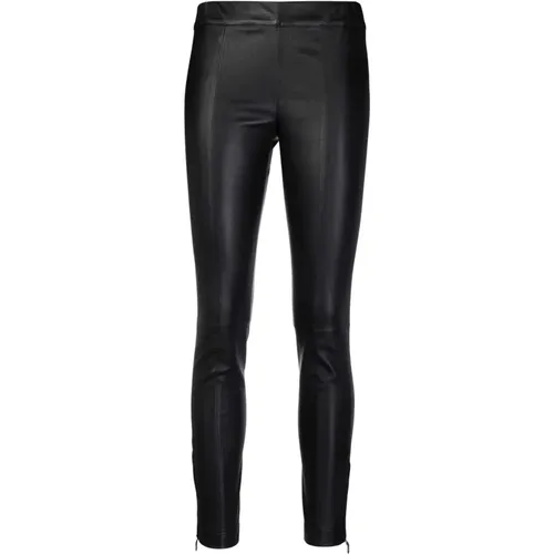 Leather Trousers , female, Sizes: 2XS - Salvatore Ferragamo - Modalova