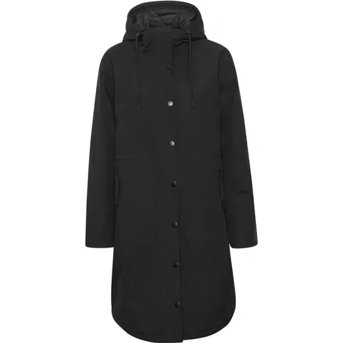 Long Coat Jacket Deep , female, Sizes: 3XL, M, XS, L, S, XL, 2XL - Kaffe - Modalova