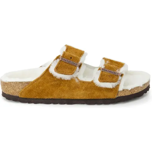 Braune Slip On Schuhe mit Gummisohle , Damen, Größe: 36 EU - Birkenstock - Modalova