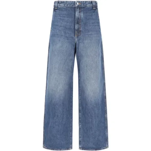 Denim Jeans, Low Waist, Wide Straight Leg , female, Sizes: W28, W27 - Khaite - Modalova