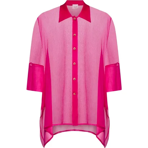 Fuchsia Shirts for Women , female, Sizes: M, XS - Alysi - Modalova