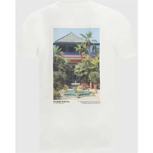 Jardin Privé Herren T-Shirt Weiß - Pure Path - Modalova