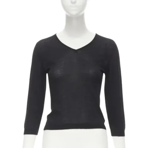 Pre-owned Cashmere tops , female, Sizes: XS - Versace Pre-owned - Modalova