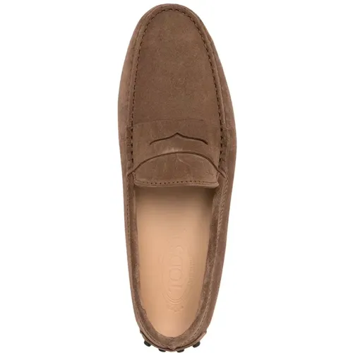 Suede Gommino Driving Loafers , male, Sizes: 6 UK, 7 1/2 UK, 8 UK, 6 1/2 UK, 8 1/2 UK, 7 UK, 9 UK, 5 UK, 10 UK, 5 1/2 UK - TOD'S - Modalova