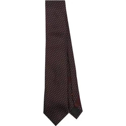 Luxury Silk Tie Made in Italy , male, Sizes: ONE SIZE - Ermenegildo Zegna - Modalova