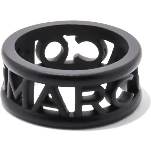 Logo Brass Enamel Ring , female, Sizes: 48 MM, 45 MM, 46 MM - Marc Jacobs - Modalova