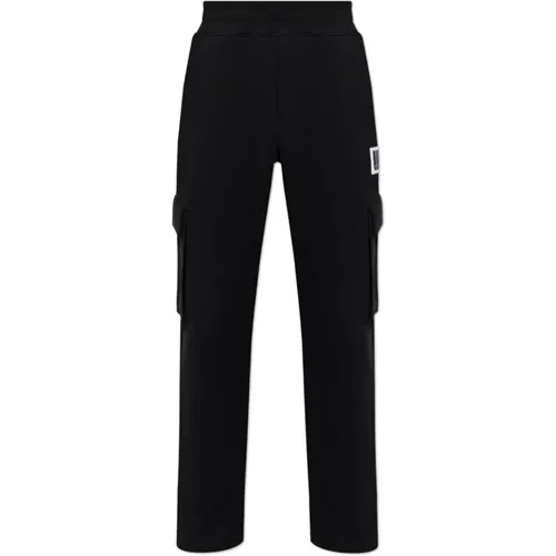 Sweatpants with patch , male, Sizes: M, L, S - Moschino - Modalova