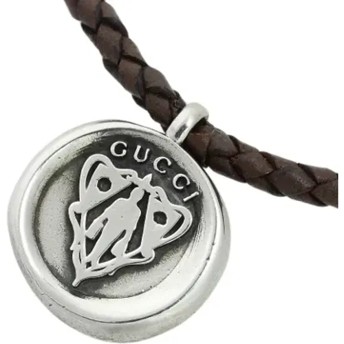 Gebrauchte braune Silberkette - Gucci Vintage - Modalova