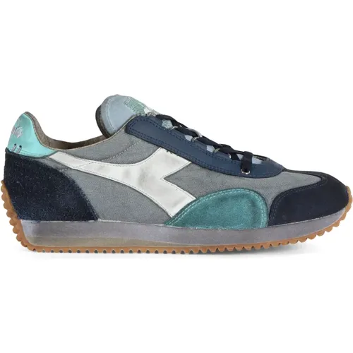 Sneaker aus Canvas und Wildleder, Vintage-Stil , Herren, Größe: 43 1/2 EU - Diadora - Modalova