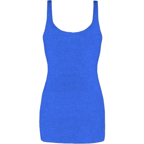 Blaues Sommerkleid , Damen, Größe: S/M - MC2 Saint Barth - Modalova