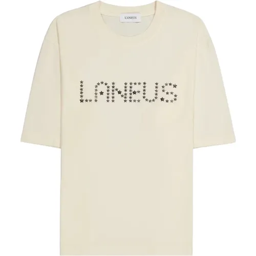 T-shirt mit Nietenbesatz Laneus - Laneus - Modalova