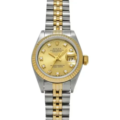 Pre-owned Gold watches , female, Sizes: ONE SIZE - Rolex Vintage - Modalova