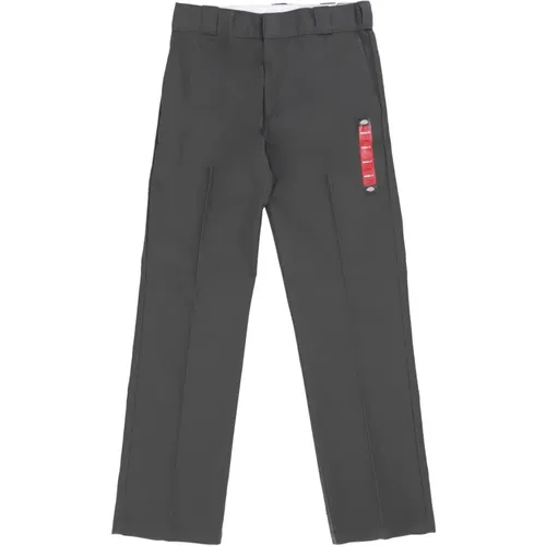 Structured Olive Work Trousers , male, Sizes: W28 L30, W32 L32, W29 L30, W36 L32, W34 L32 - Dickies - Modalova