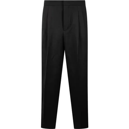 Wide Wool Gabardine Trousers , male, Sizes: W44, W38, W42 - Ami Paris - Modalova