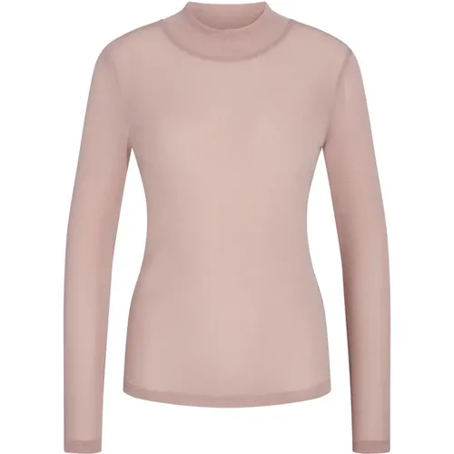 Roll Neck Blouse in Powder , female, Sizes: M, XS, S, L, XL, 2XL - RUE de Femme - Modalova