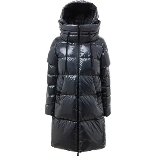 Long Padded Coat with Removable Sleeves , female, Sizes: S - Herno - Modalova