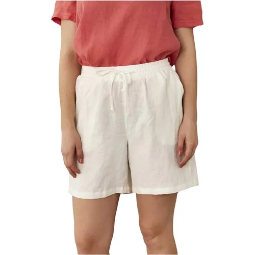 Off Linen Shorts Knickers , Damen, Größe: 2XL - IN FRONT - Modalova