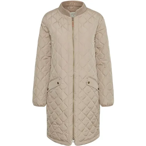 Down Coats , female, Sizes: L, M, XL, S, XS, 2XL, 3XL - Cream - Modalova