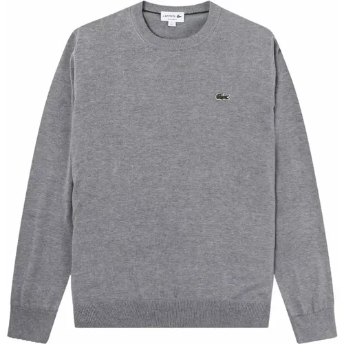 Silber Chine Strickpullover , Herren, Größe: M - Lacoste - Modalova