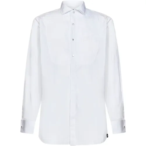 Striped Plastron Shirt , male, Sizes: 5XL, 3XL, 4XL, M - Lardini - Modalova