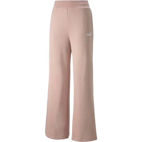 Essential+ Stickerei Weite Lange Hose , Damen, Größe: S - Puma - Modalova