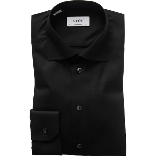 Contemporary Signature Twill Shirt , male, Sizes: 4XL, 6XL, 5XL, 3XL, 2XL, M, XL - Eton - Modalova