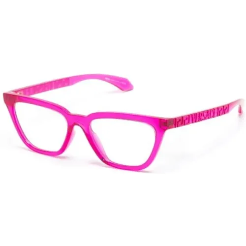 Lila Optische Brille, Stilvoll und Vielseitig , Damen, Größe: 53 MM - Versace - Modalova