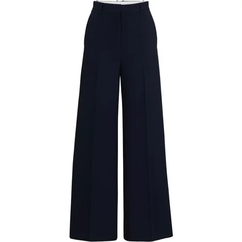 Modern Relaxed Fit Trousers , female, Sizes: XS - Hugo Boss - Modalova