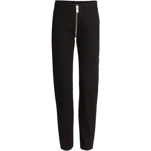 Cotton Denim Jeans with Moto Zip Detail , female, Sizes: W28, W27 - Givenchy - Modalova
