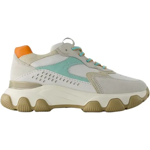 Hyperactive Sneakers - Leather - Grey/Brown , female, Sizes: 3 1/2 UK, 6 UK, 4 UK, 4 1/2 UK, 3 UK, 5 UK, 5 1/2 UK, 2 1/2 UK - Hogan - Modalova