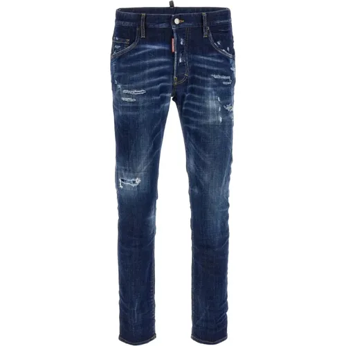 Distressed Slim-Fit Jeans , male, Sizes: 2XL, M, XL - Dsquared2 - Modalova