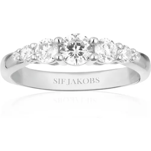 Belluno Ring mit weißen Zirkonia , Damen, Größe: 50 MM - Sif Jakobs Jewellery - Modalova