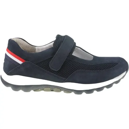 Blaue Walking-Schuh mit Rollender Sohle , Damen, Größe: 42 1/2 EU - Gabor - Modalova