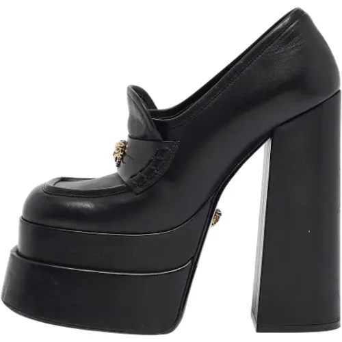 Pre-owned Leather heels , female, Sizes: 3 UK - Versace Pre-owned - Modalova