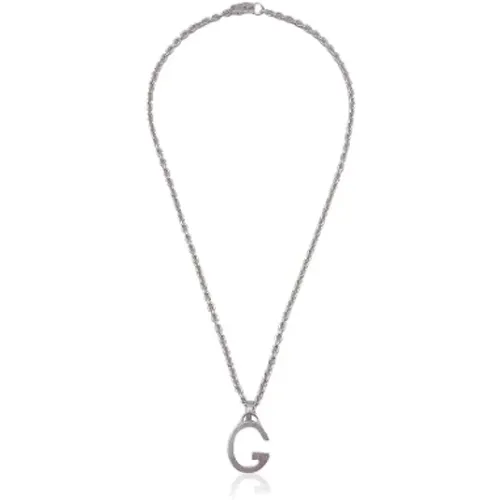 Pre-owned Silver necklaces , female, Sizes: ONE SIZE - Gucci Vintage - Modalova