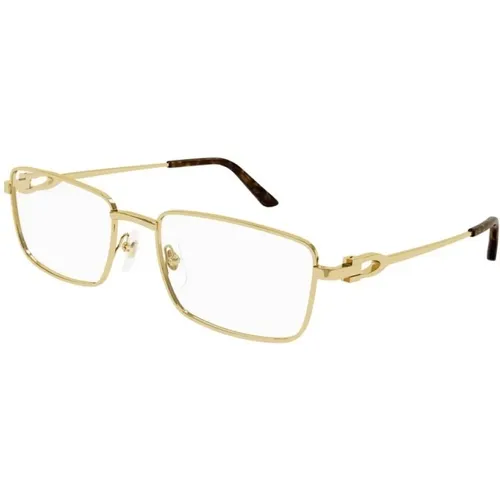 Gold Frame Glasses , male, Sizes: 54 MM - Cartier - Modalova
