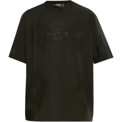 Baumwoll t-shirt , Herren, Größe: L - Dsquared2 - Modalova