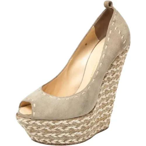 Pre-owned Suede heels , female, Sizes: 5 1/2 UK - Giuseppe Zanotti Pre-owned - Modalova