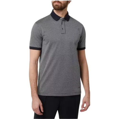 Jacquard Polo Shirt , Herren, Größe: S - Emporio Armani - Modalova